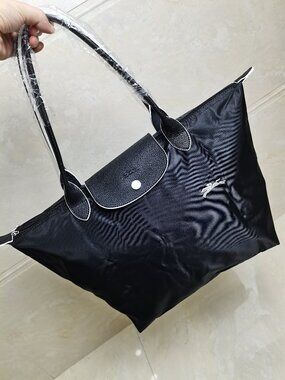 Black Foldable Longchamp Nylon Travel Bag Waterproof Bag